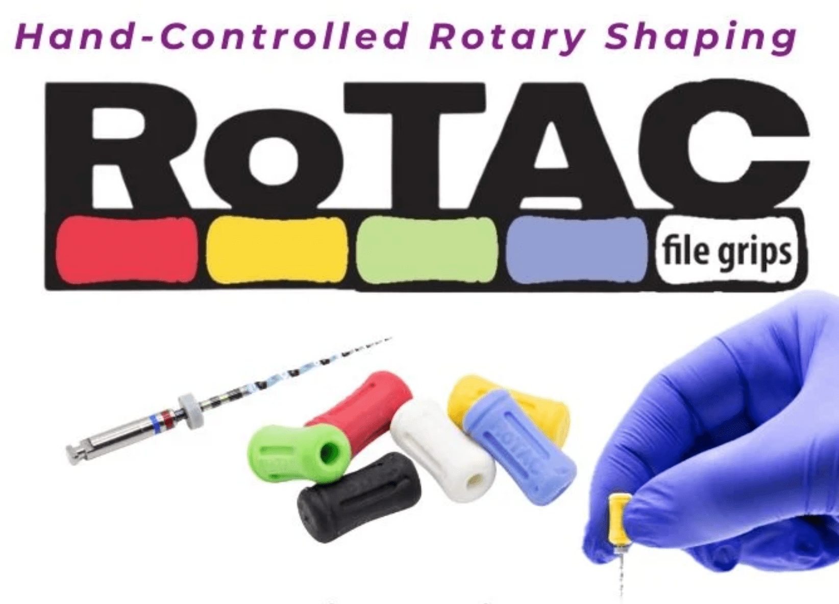 RoTAC Rotary Endo File Grips for Hand Control - GoldenDent - GoldenDent